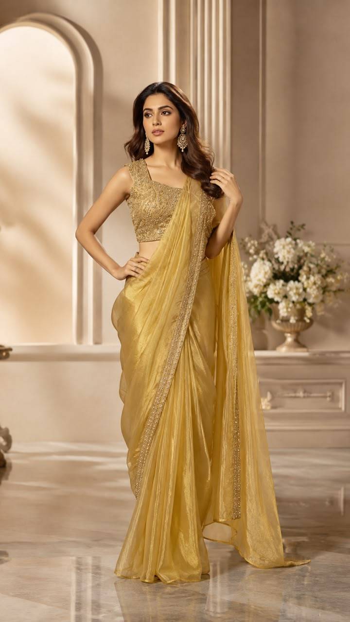 A538 By Amoha Trendz 01 To 03 Series Indian Traditional Wear Collection Fancy Colorful Party Wear FENDI SATIN Stitched Sarees At Wholesale Price